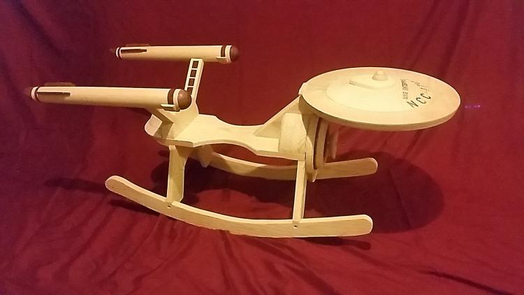 Star Trek Enterprise Child Rocking Horse