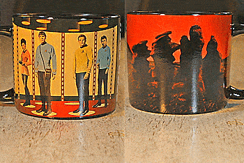 Star Trek Transporting Heat Change Coffee Mug - Energize Changing Star Trek Mug