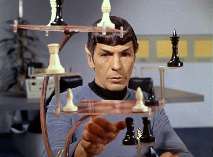 3-D chess  Star trek original series, Star trek original, Star trek spock