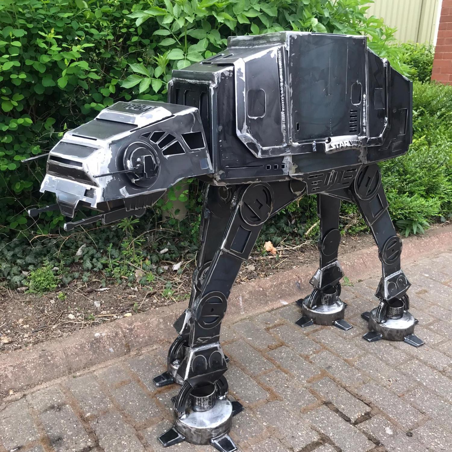 Giant At-At BBQ Grill - Star Wars Walker Metal Barbecue