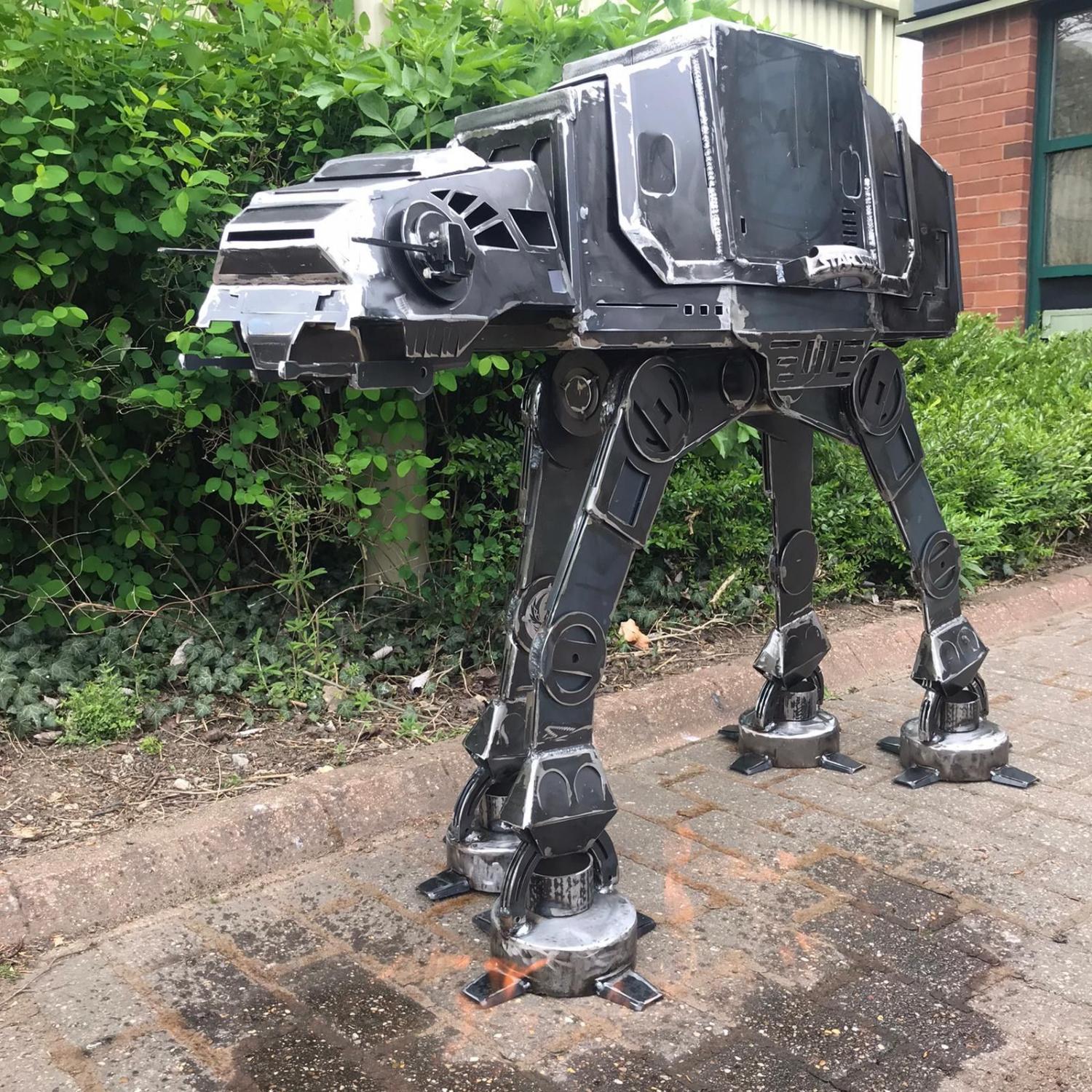 Giant At-At BBQ Grill - Star Wars Walker Metal Barbecue