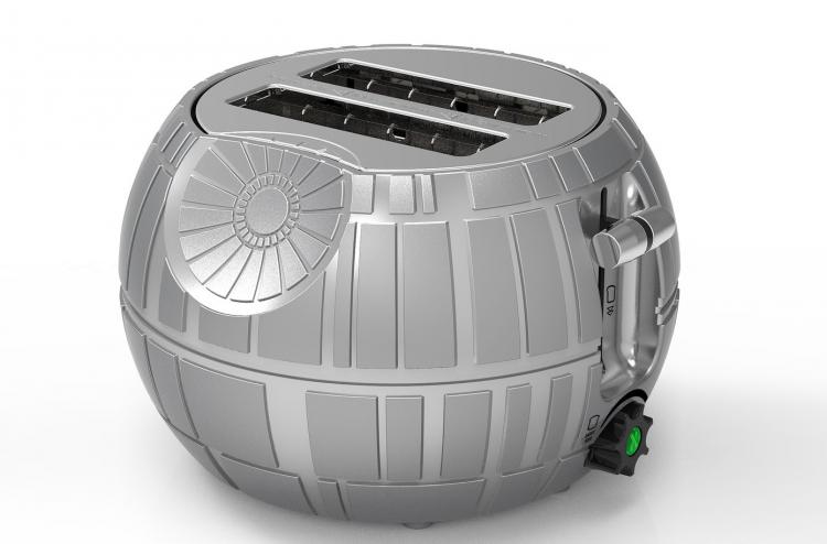 Star Wars Death Star Toaster - Toasts Image of Tie Fighter Onto Bread