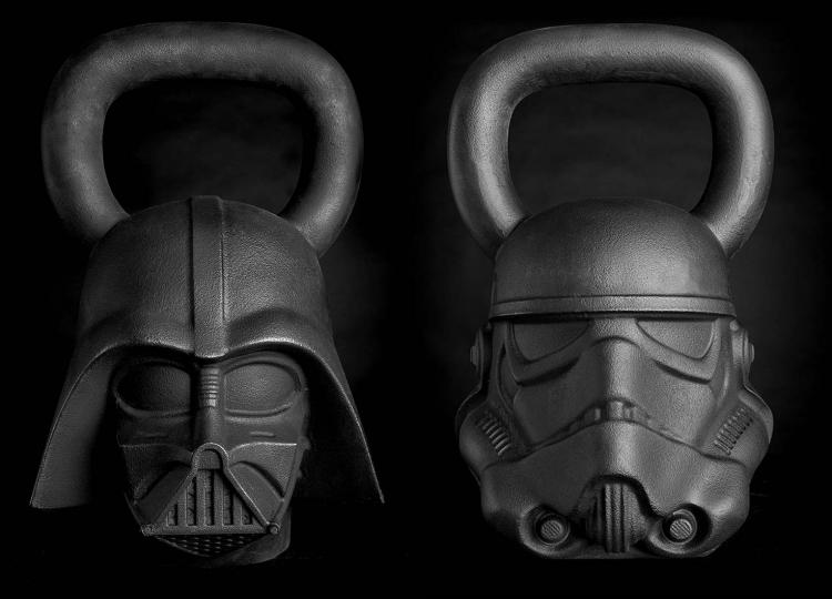 Star Wars Exercise Equipment - Darth Vader Kettle Bell - Stormtrooper Kettle Bell - Boba Fett Kettle Bell