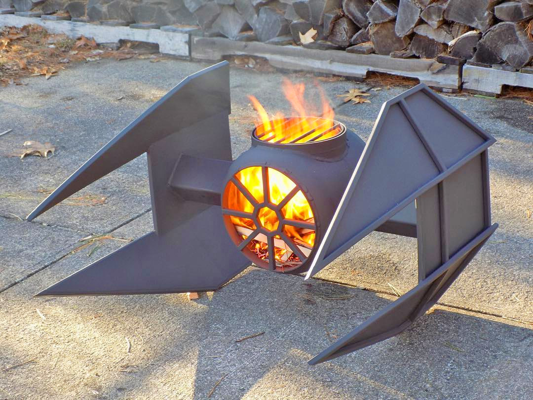 This BBQ Grill Looks Like Vader's TIE Fighter