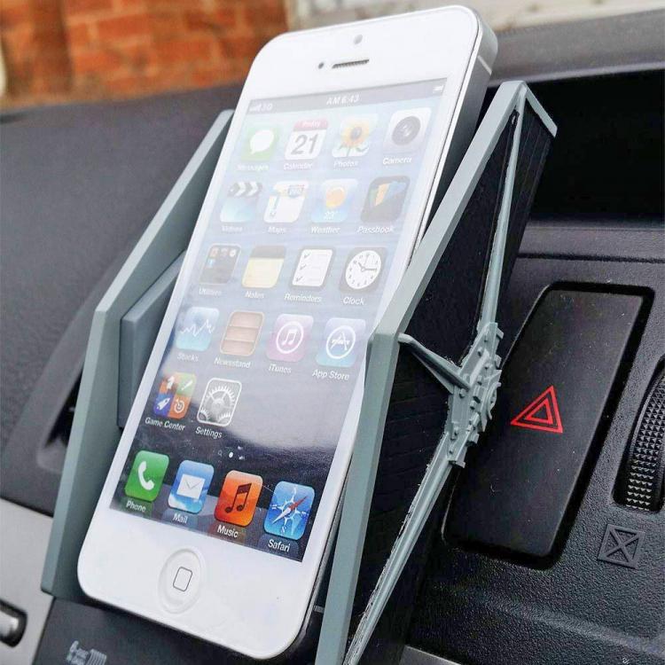 Star Wars Tie Fighter Smart Phone Car Mount - Tie fighter phone holder for the car