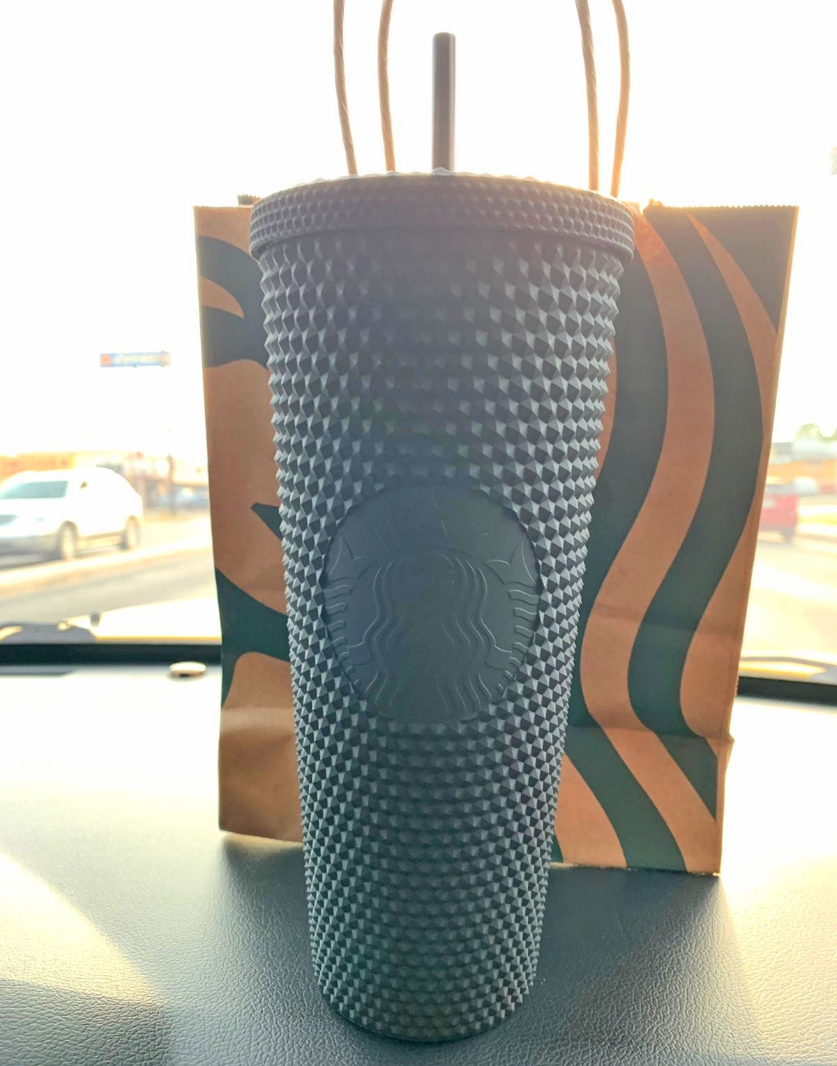 Starbucks Black Matte Spiky Cup