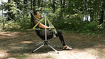 This Ultimate Camping Chair Reclines and Swings, Might Be The Comfiest  Folding Chair