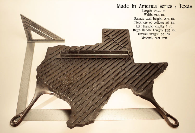 State Shaped Skillet Pans - Texas