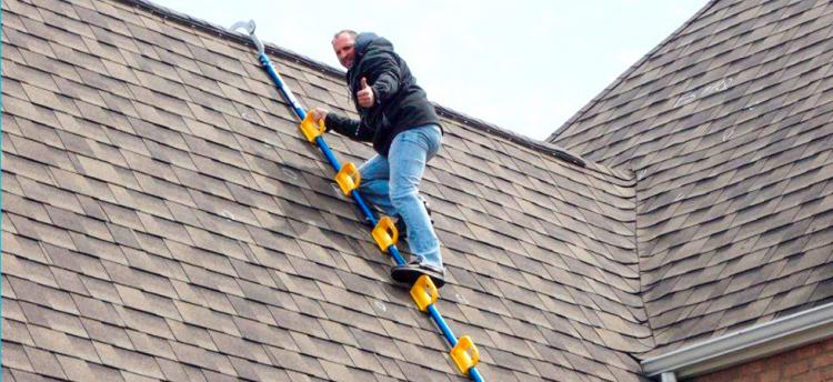 Goat Steep Assist Roof Ladder - Tool to safely access and work on roof - Best roof inspection ladder