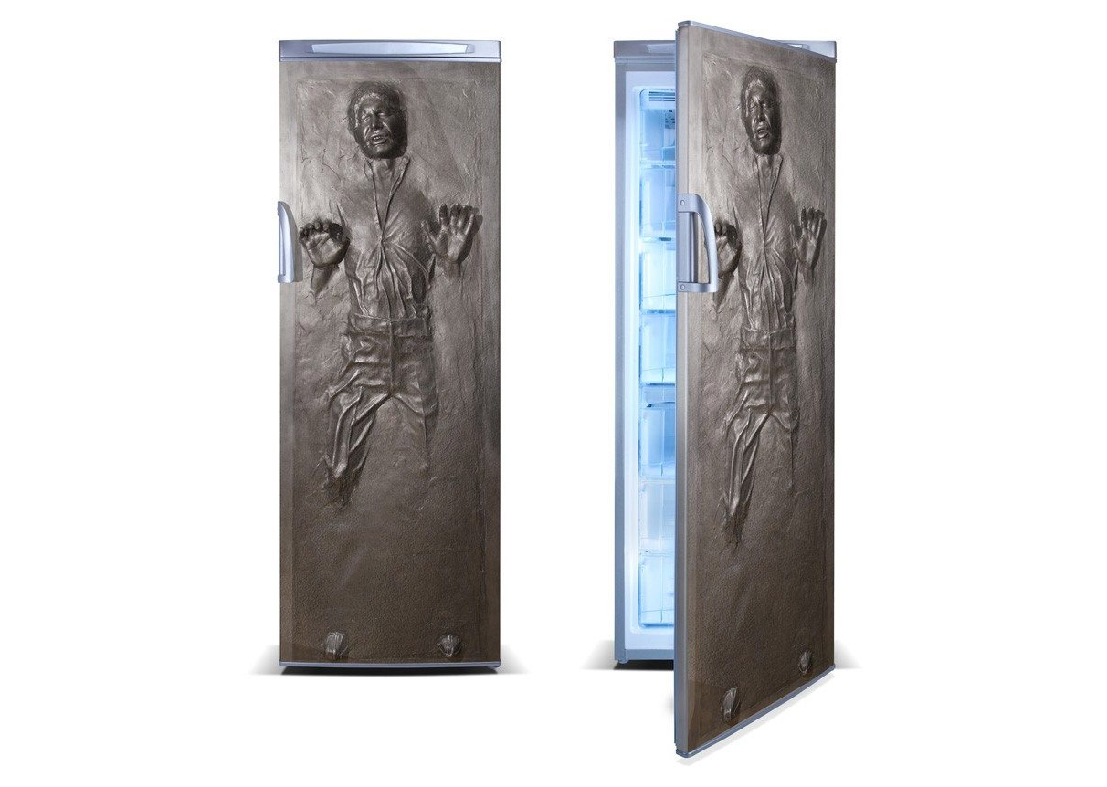 Han Solo in Carbonite Chest Freezer Wrap