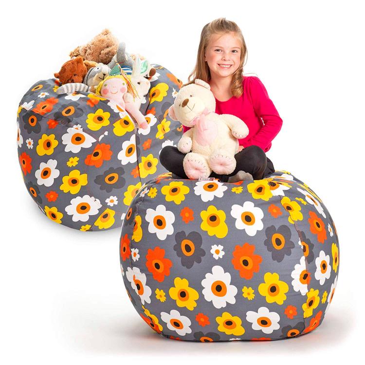 bean bag filled with stuffed animals