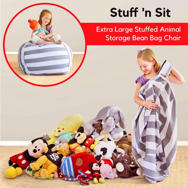 bean bag to store stuffed animals