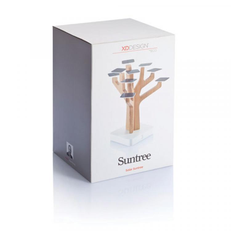 SunTree Solar Powered Phone Charger - Solar panel leaves solar sun tree