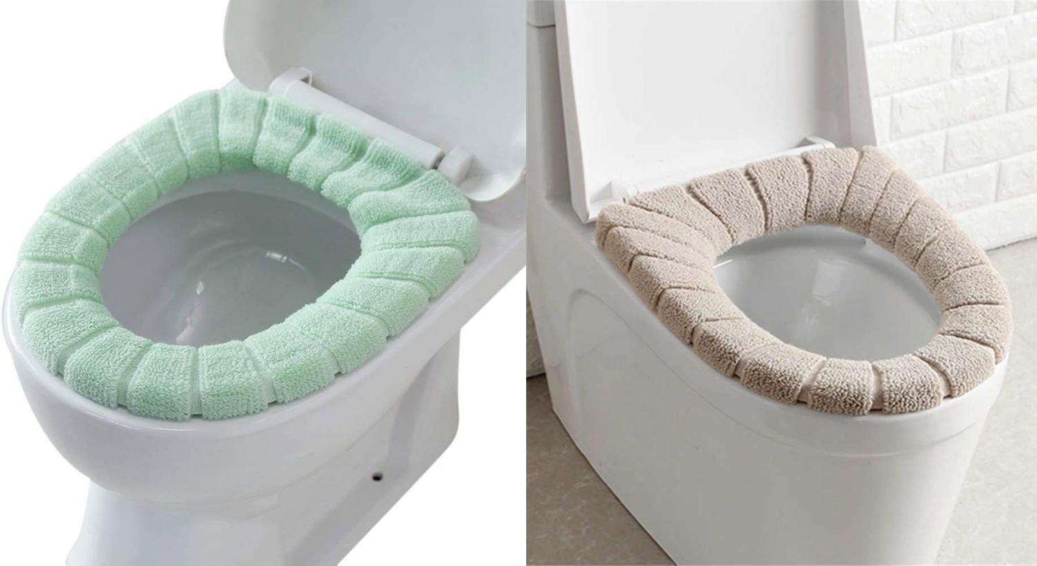 Super Soft Padded Toilet Seat Cover - Fabric warm toilet seat cover