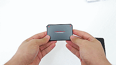 LithiumCard Wallet Battery - Portable battery fits in wallet - gif