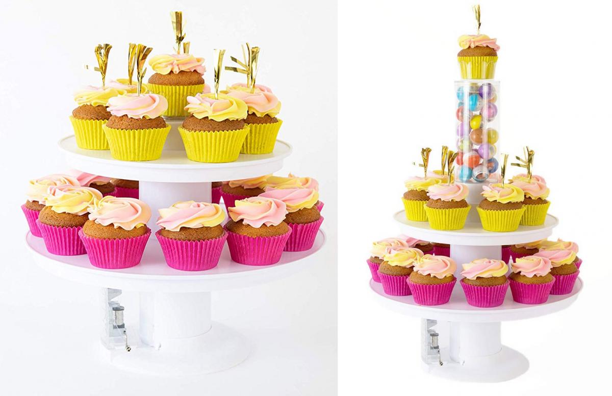 Surprise Cake Stand Pops a Secret Gift Out Of The Center Of The Cake - Prank cake stand
