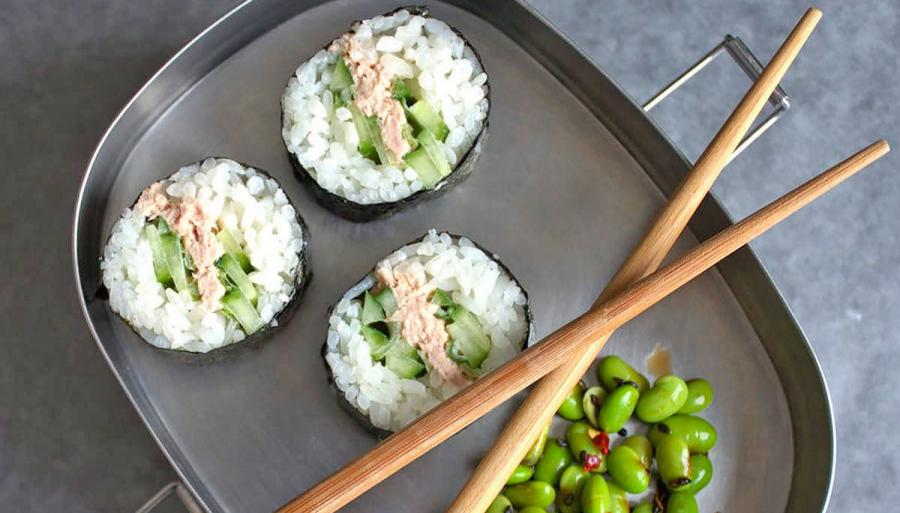 This Sushi Bazooka Gun Makes a Giant Log Of Sushi Rolls