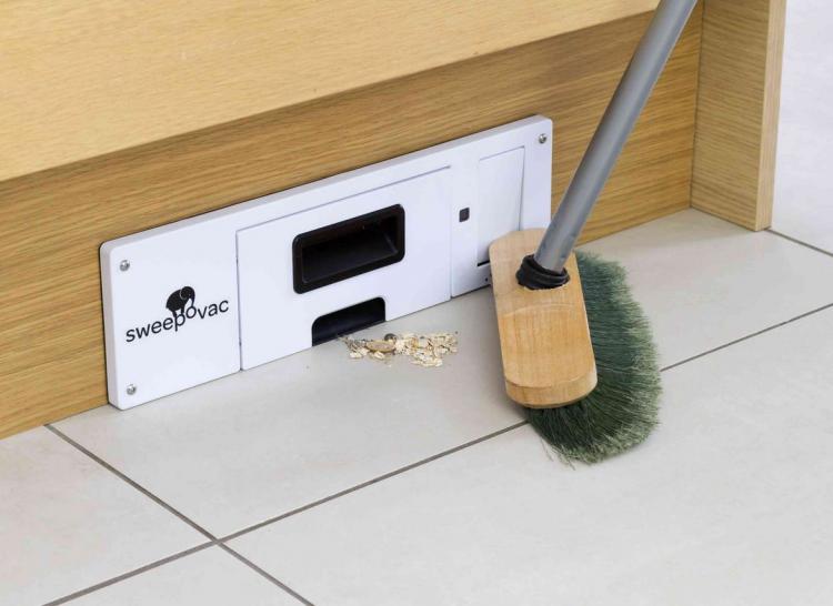 Sweepovac - In Wall Kitchen Vacuum - Eliminates Need For Dustpan