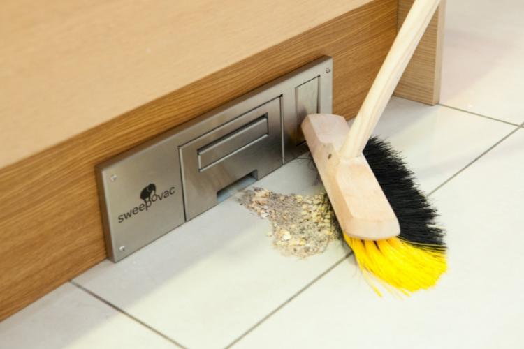 Sweepovac - In Wall Kitchen Vacuum - Eliminates Need For Dustpan