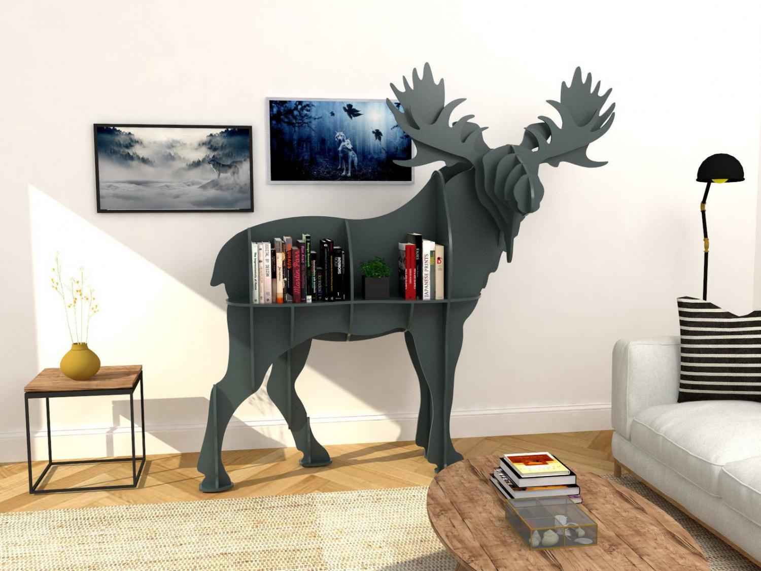 Giant 3D Moose Kids Shelf