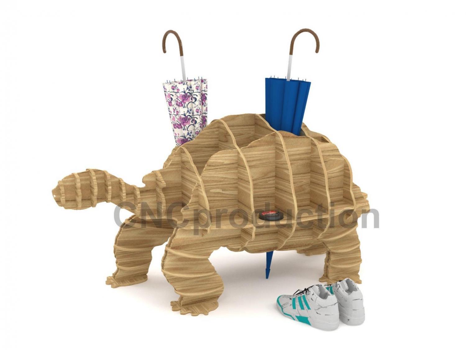 Giant 3D Tortoise Turtle Kids Shelf