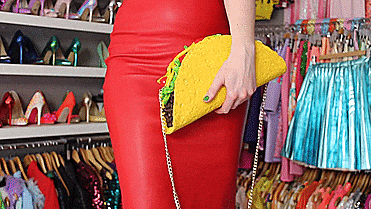 Giant Taco Clutch Purse Bag