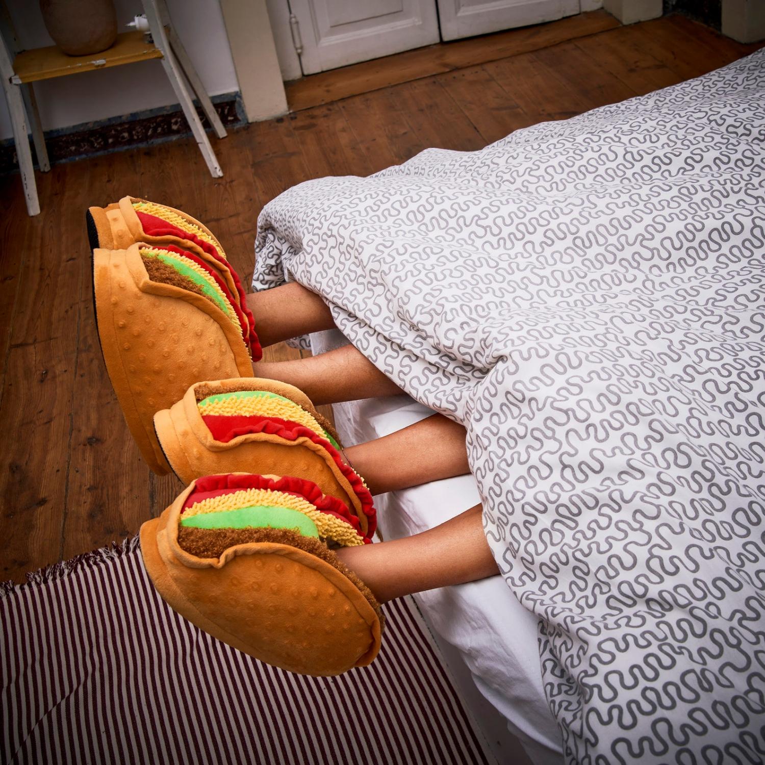 These Taco Slippers Let You Walk Around In Cozy Hard-Shell Tacos