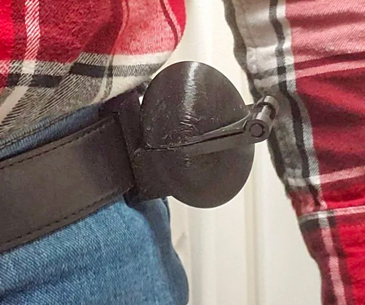 Tactical Belt-Mounted Egg Holster with Latch