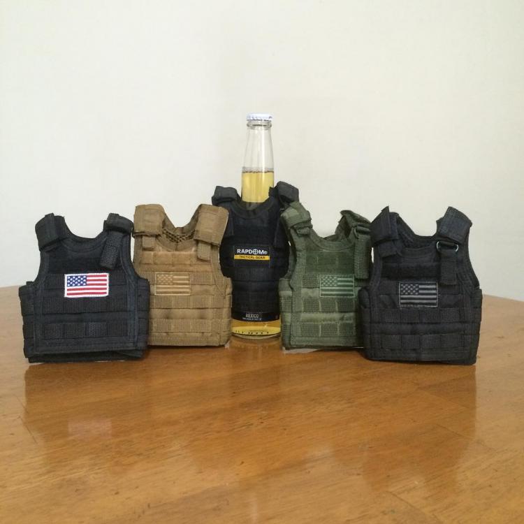 Tactical Vest Beer Koozie - Military Vest Beer Koozie