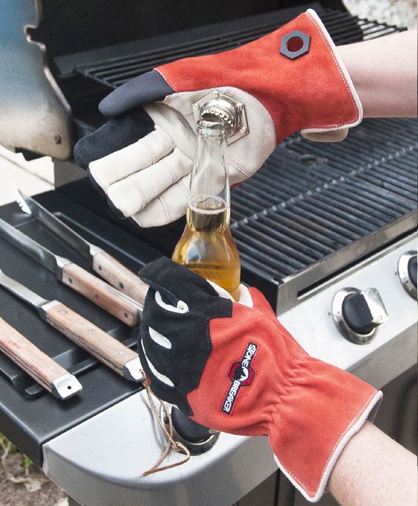 Tailgating Gloves With Embedded Bottle Opener