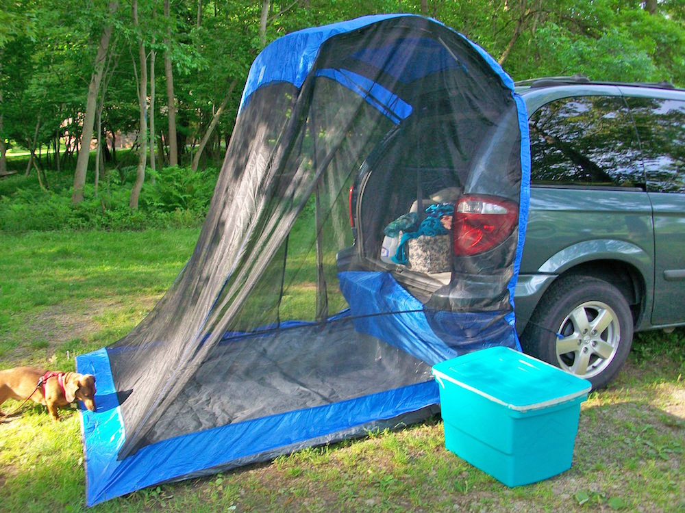 The TailVeil Is a Tailgate Tent That Attaches To The Back of Your 