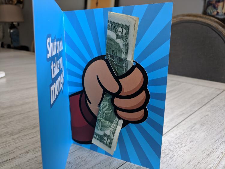 Take My Money Pop Up Birthday Card 3 Pack