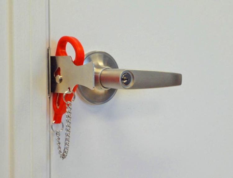 AddALock Temporary Portable Door Lock Lets You Lock Any Door