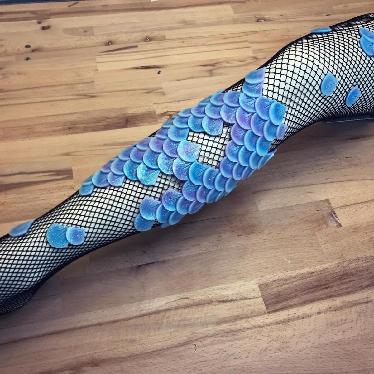 Daniel Struzyna Creates Beautiful Mermaid Tights With Colorful Scales