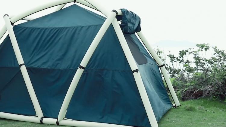 TentTube Inflatable Tent Sets Up In Seconds - Hand pump inflatable camping tent