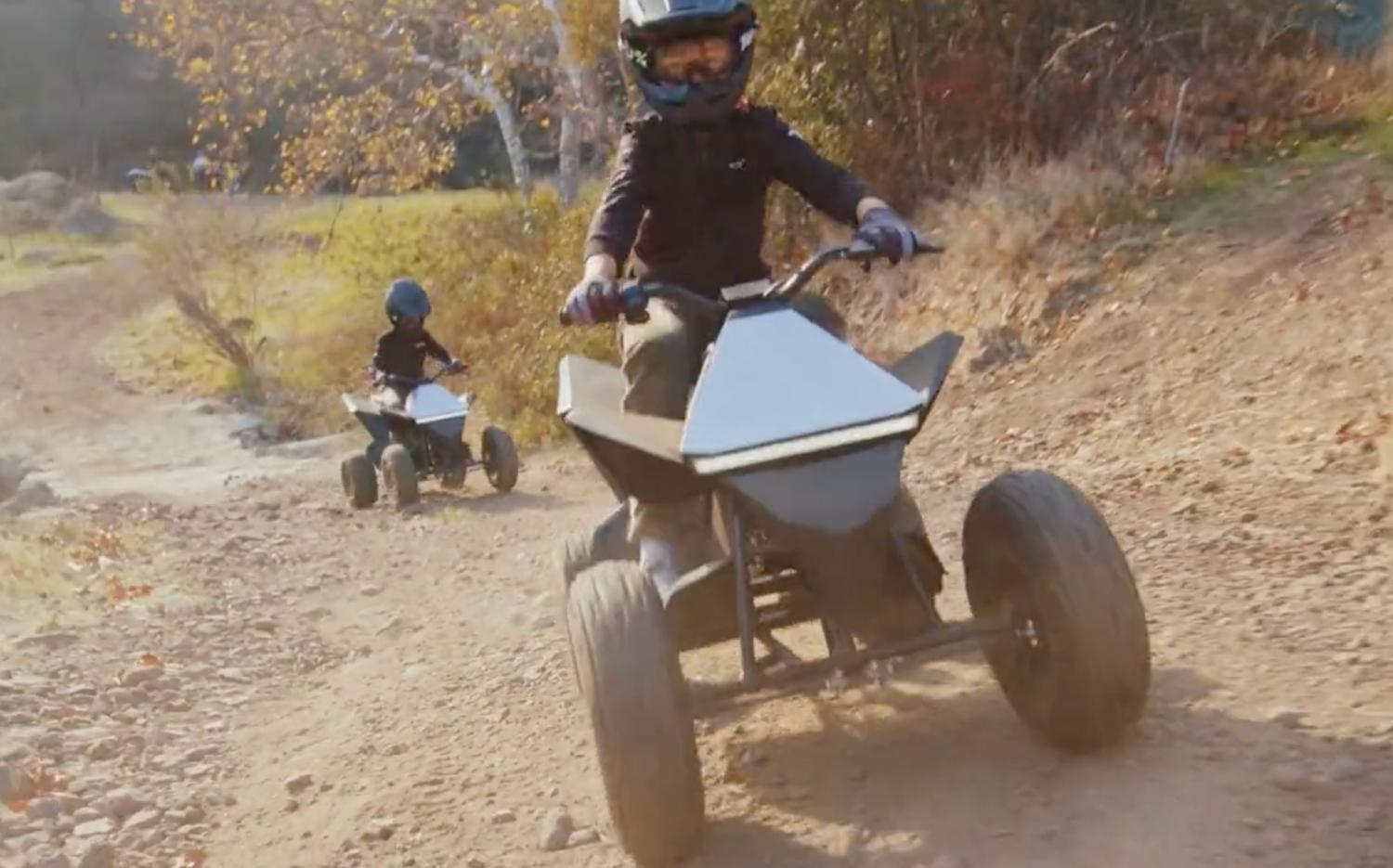 Tesla Cyberquad Electric ATV For Kids - Designed after cybertruck