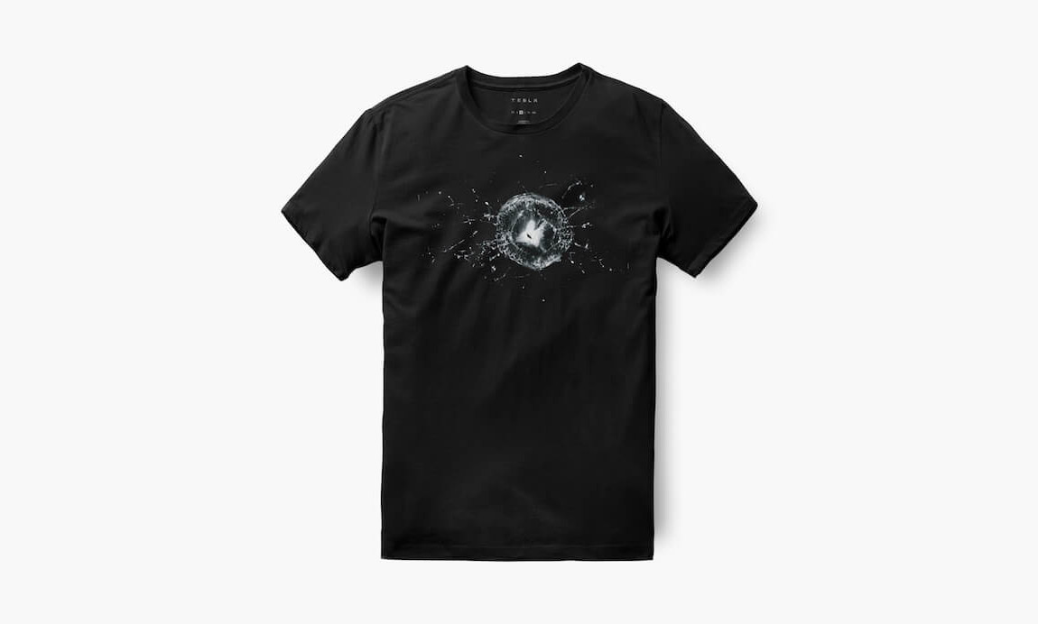 Tesla Cybertruck Smashed Window T-Shirt - Cybertruck Bulletproof  cracked window Tee