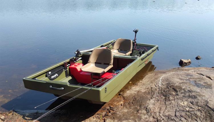 TetraPOD Storage Trailer That Converts Into a Boat - Hauling trailer jon boat combo - ATV Boat