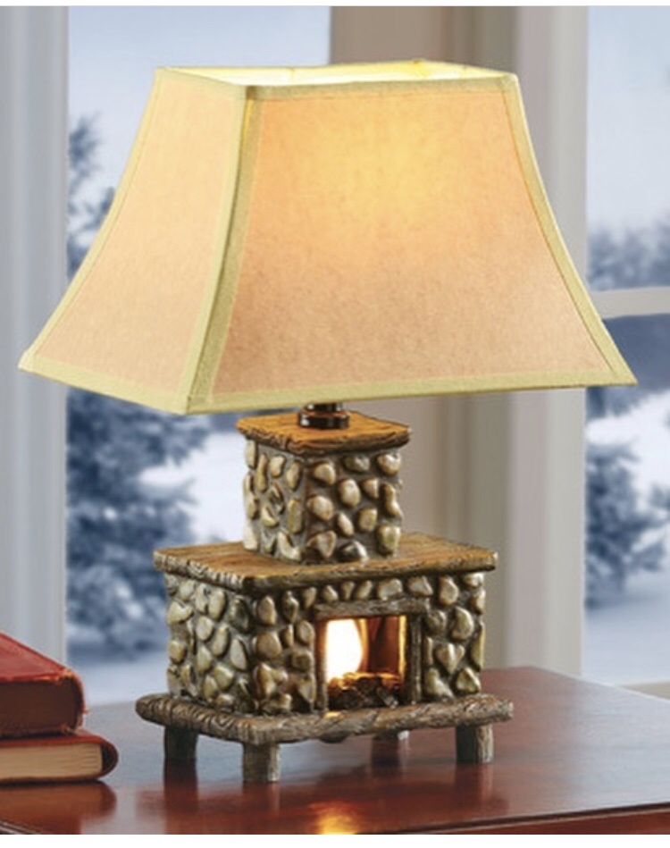 fireplace in lamp