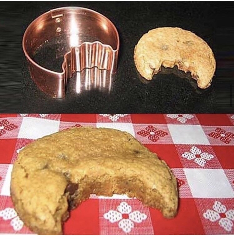 pre-bitten cookie cutter