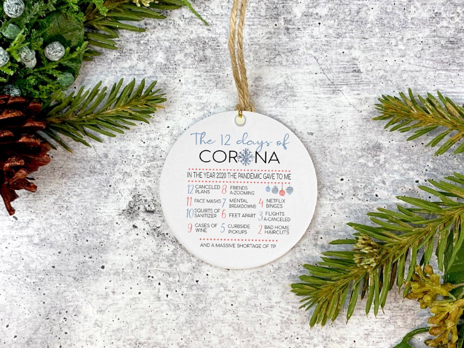 The 12 Days Of Corona Christmas Ornament