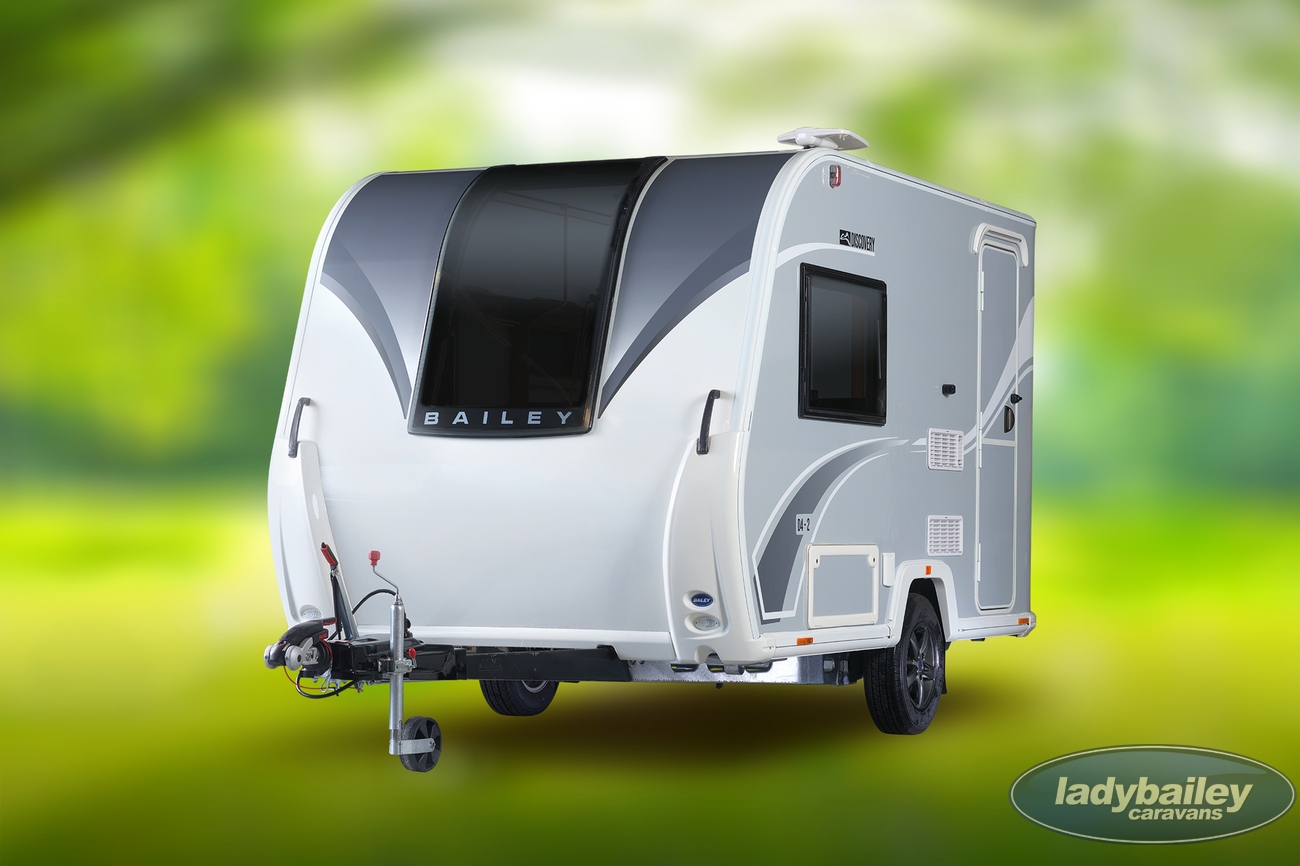 Bailey Discovery D4-2 Camper Trailer With Attached Inflatable Enclosed Awning