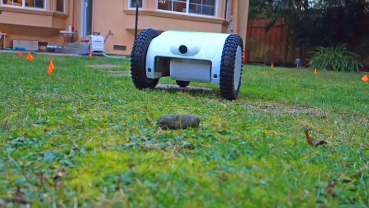 automatic dog pooper scooper robot