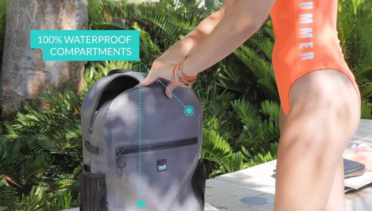 Booē Hybrid 20 Fully Waterproof Backpack - Submersible waterproof zippers floating backpack