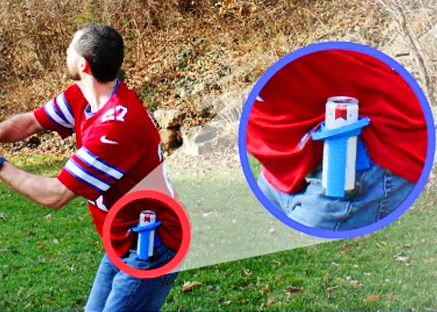 Beer Gimbal Drink Stabilizer - Stabilizes your beer while you wear it on your hip