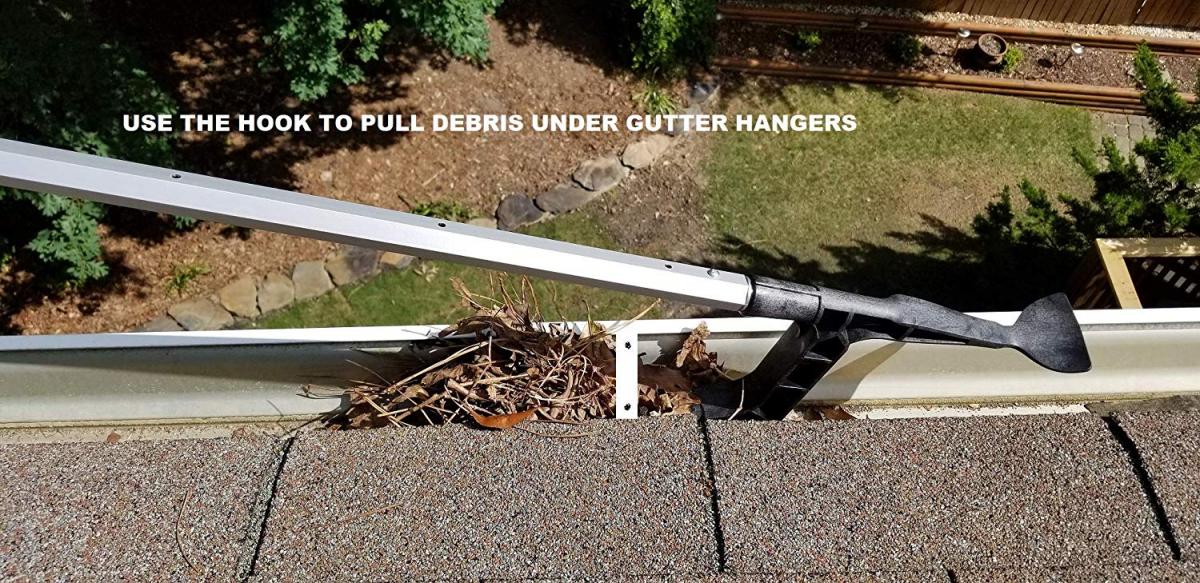 The Gutter Tool - Genius gutter debris cleaning tool The Gutter Tool - Genius gutter debris cleaning tool