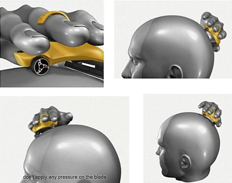 Headblade Head Razor Toy Car