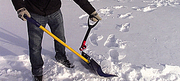 The Heft Ergonomic Second Handle Shovel Attachment - Back saving shovel attachment