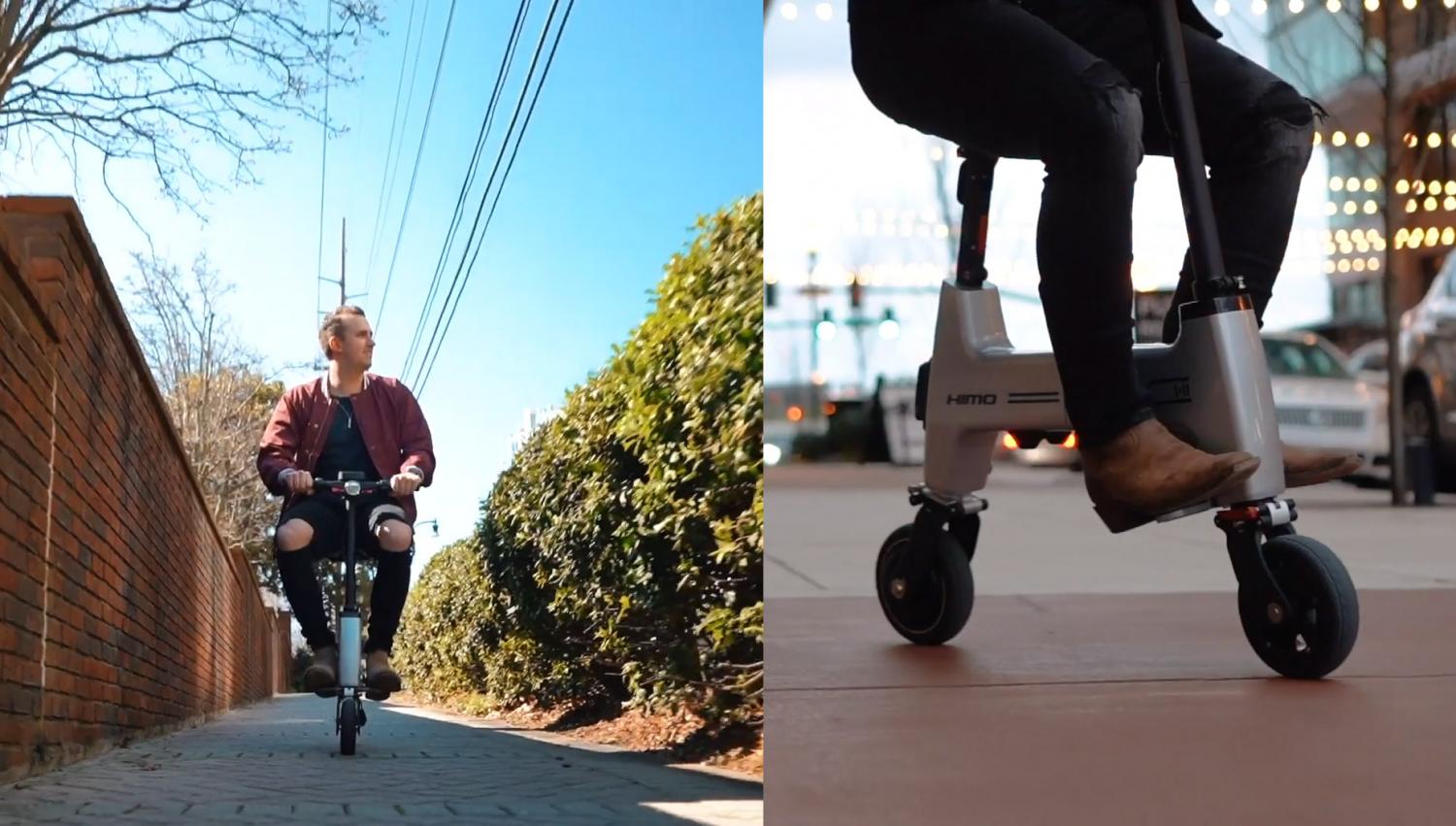 HIMO Folding E-Bike Collapses Down To Fit In Your Backpack - Tiny folding electric scooter