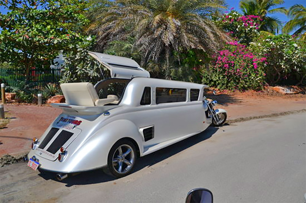 The LimoBike Is a Harley Motorcycle Up Front and a Limousine In